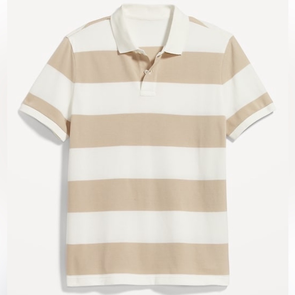 NWT Old Navy Rugby Stripe Pique Men’s Polo 2XL